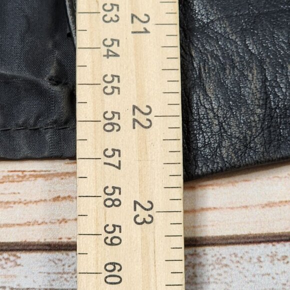 Vintage Cedars Black Leather Skirt Women's Size 10 - Picture 6 of 6